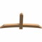 Ekena Millwork Bellingham Timber Gable Bracket, Western Red Cedar, 72"W x 33"H x 3 1/2"D x 5 1/2"F, 11/12 Pitch GBW072X33X0406BEL00SWR - alternate 3